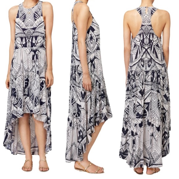 Free People La Mar Hi Lo Maxi Racerback Dress w Pockets OVERSIZE Small - Picture 7 of 14